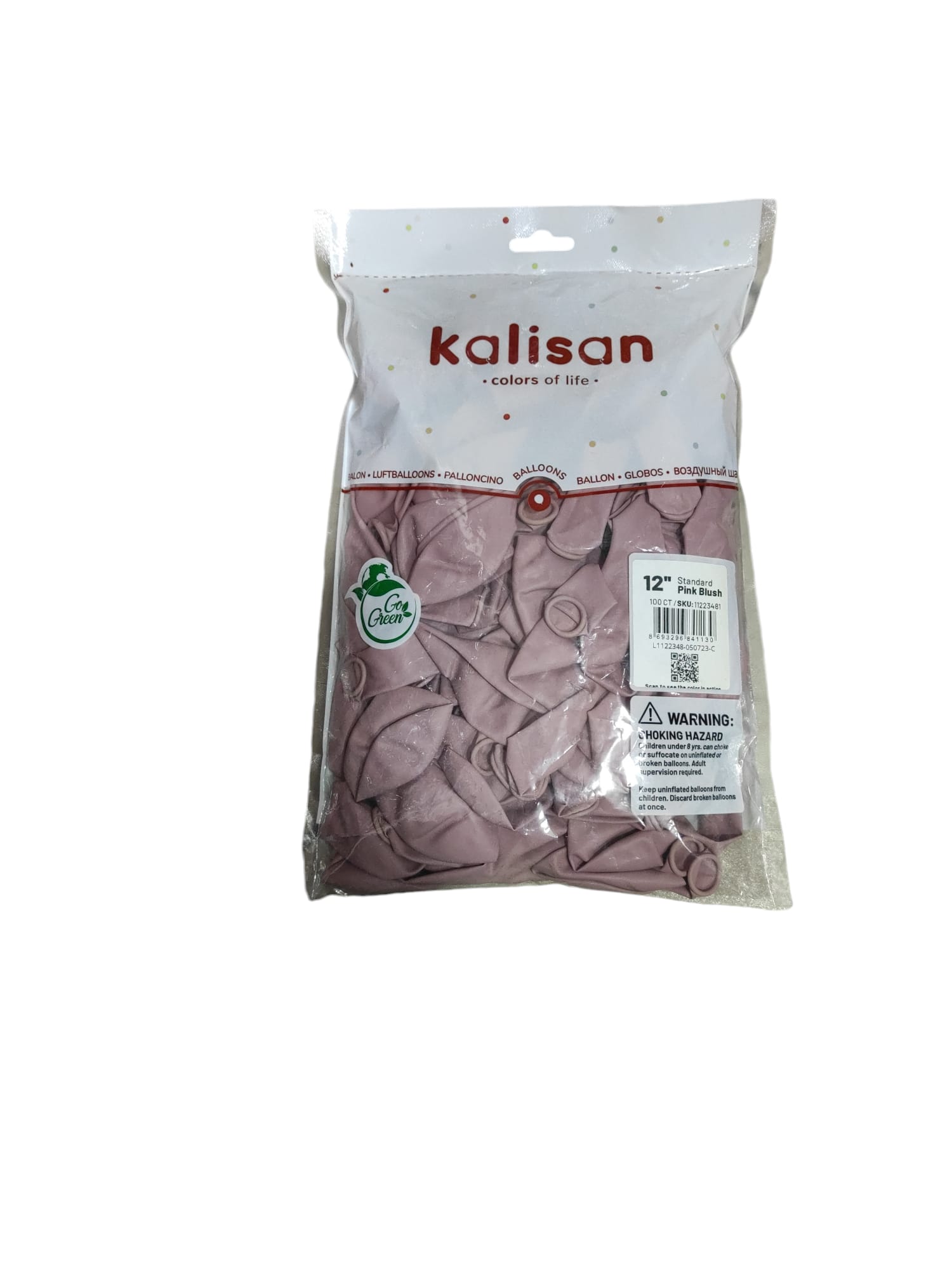Kalisan Retro toz pembe Pink Blush Balon 100 lü 12 İnç